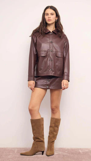 Sigird Faux Leather Jacket