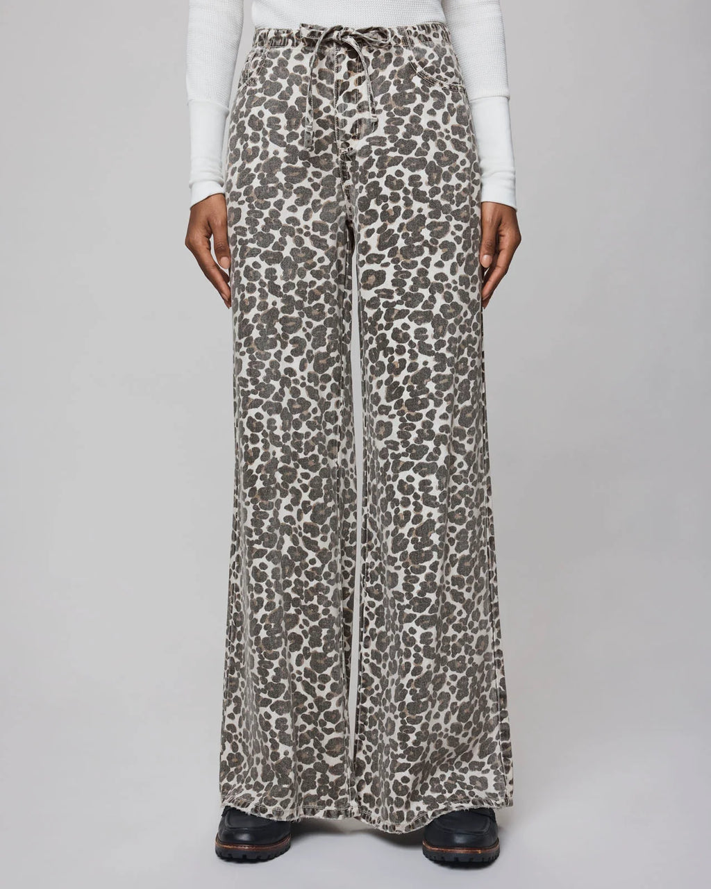 Denim Leopard Pants by Splendid LA