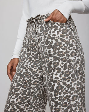 Denim Leopard Pants by Splendid LA