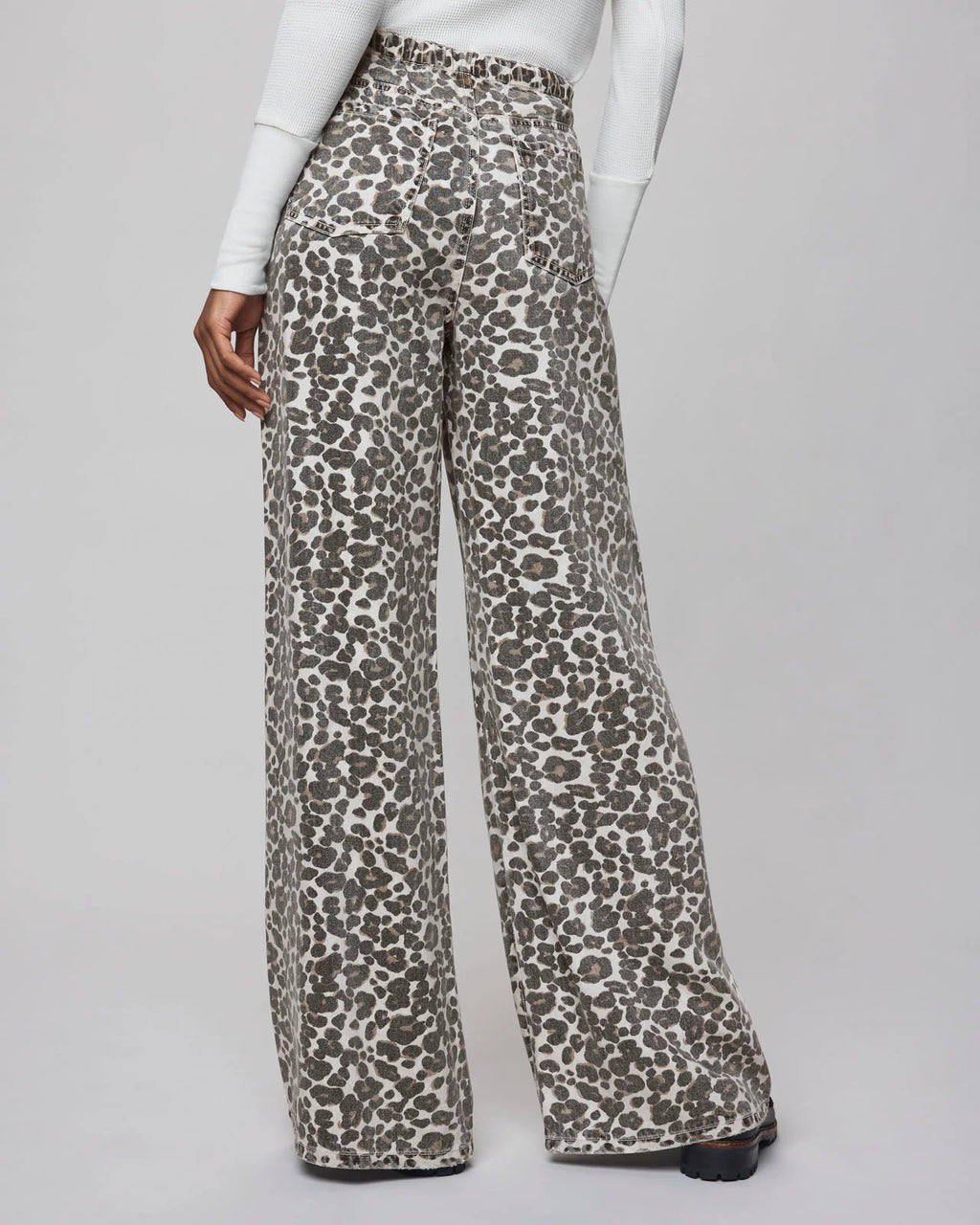 Denim Leopard Pants by Splendid LA