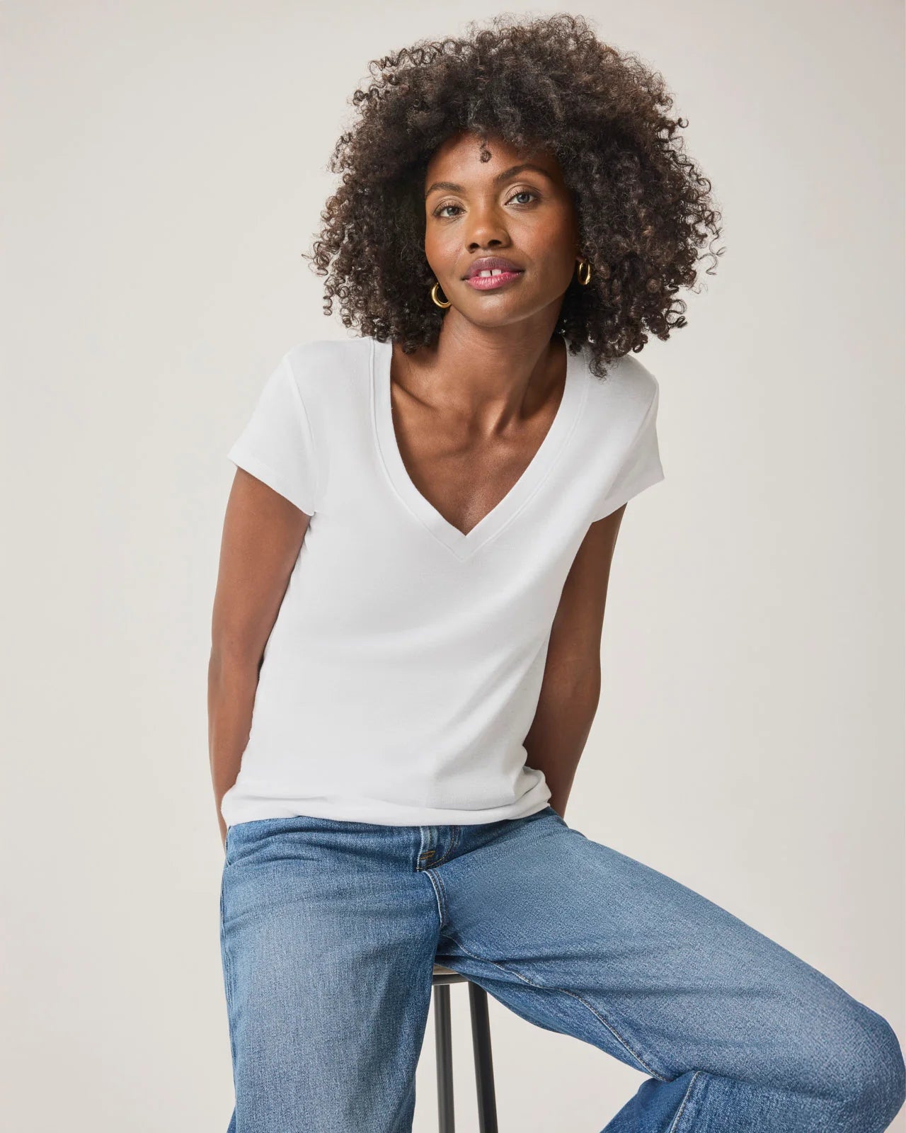 Splendid Faye V Neck T-Shirt