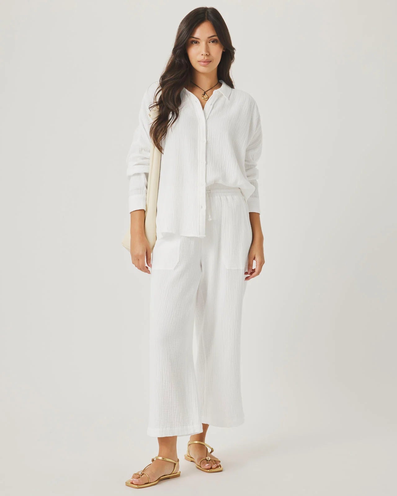 Ava Gauze Button Down by Splendid