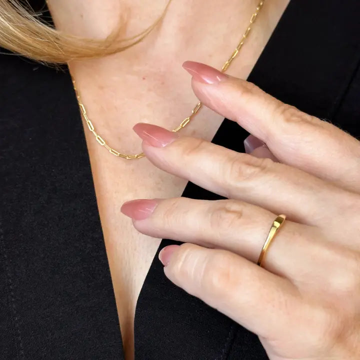 Alice 18K Gold Filled Flat Ring