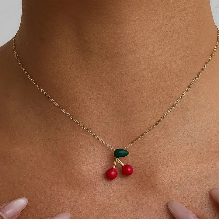 Marnie 18K Gold Filled Cherry Necklace