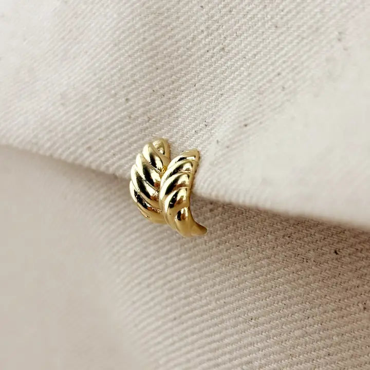 18K Gold Filled Croissant Studs