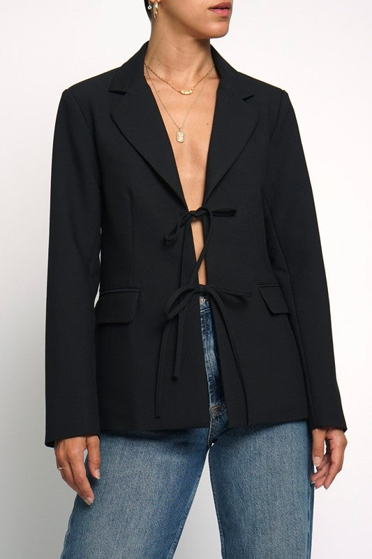 Carina Tie Front Blazer