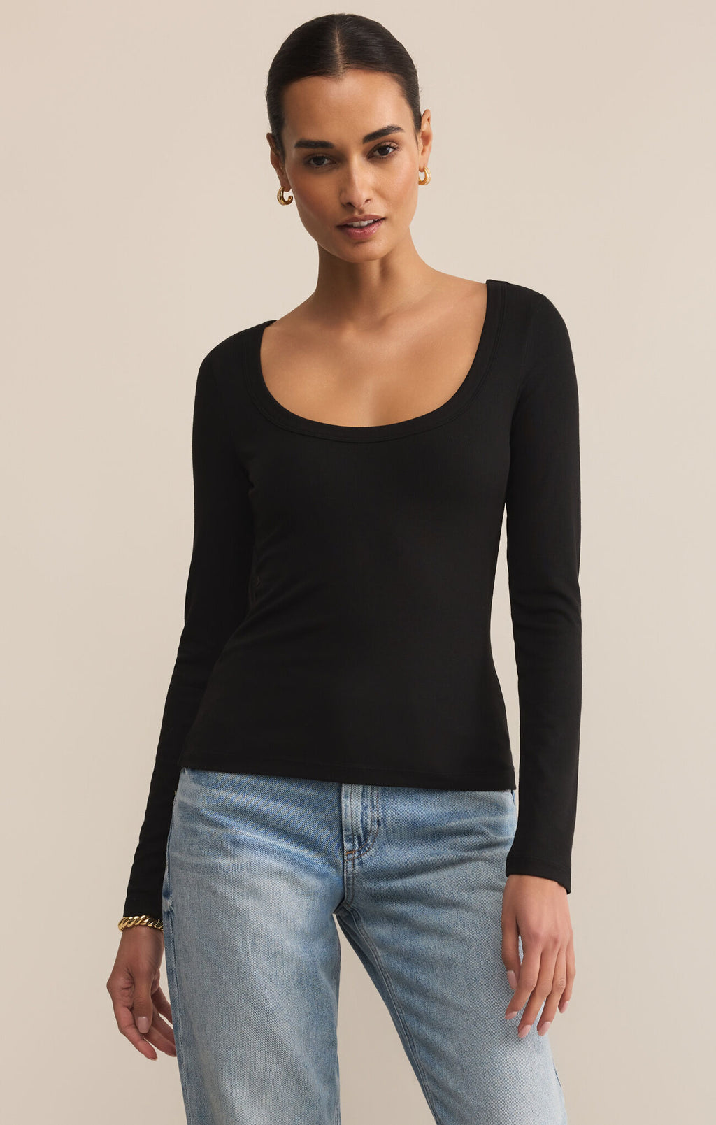 Second Skin Scoop Neck Top