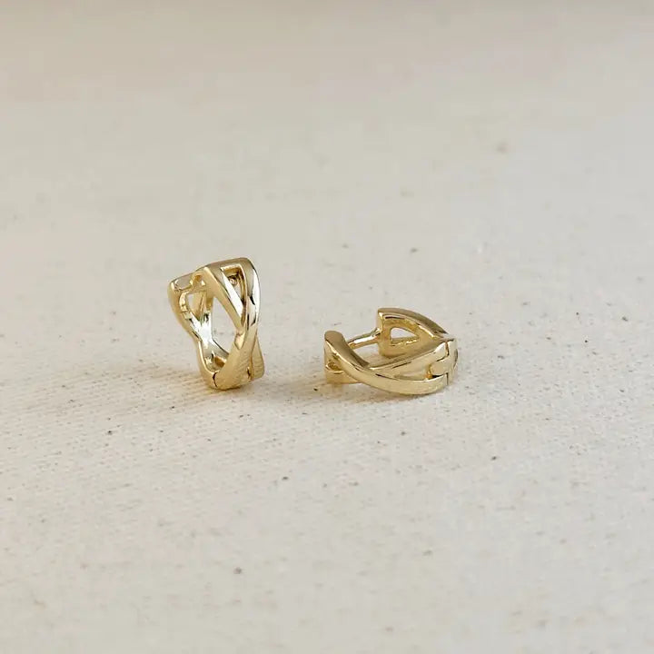 18K Gold Filled Swiss Earrings
