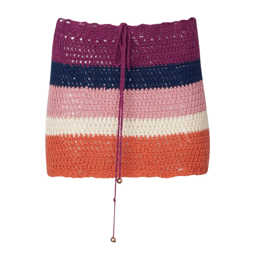 Kaia Crochet Mini Skirt - S