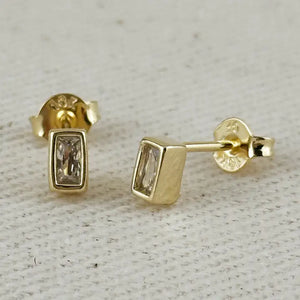 Sola 18K Gold Filled Bezel Studs