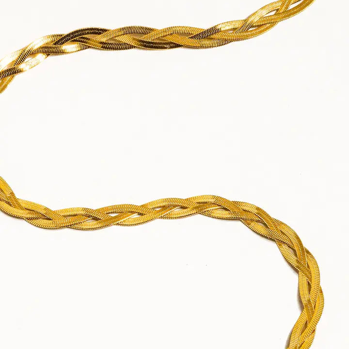 Yvette 18K Gold Filled Twist Necklace