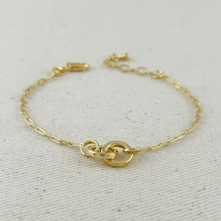 Victoria 18K Gold Filled Link Bracelet