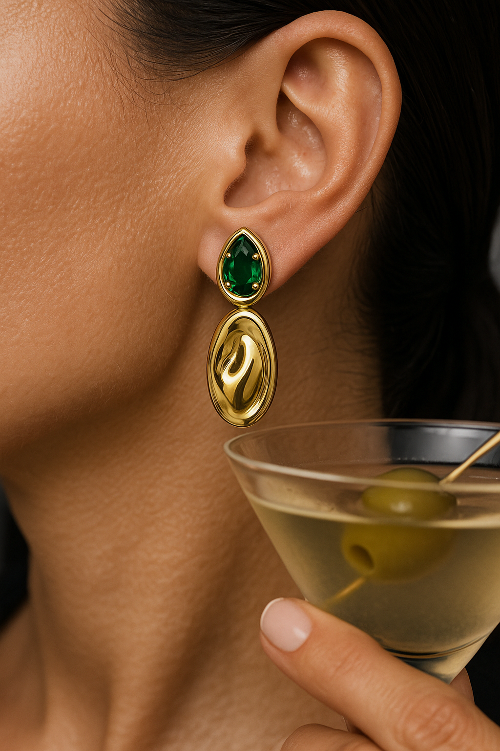 Virginia Emerald Drop Earring