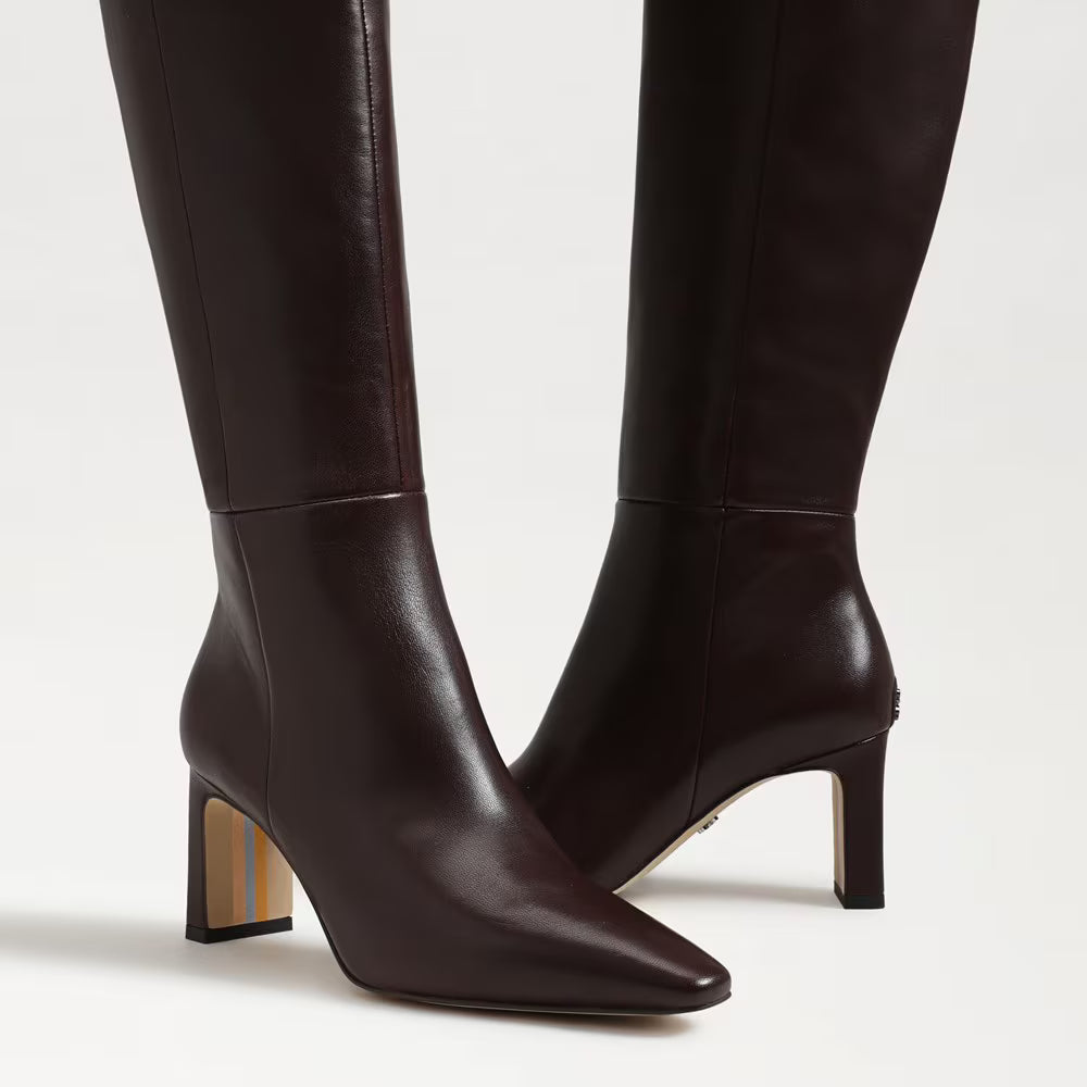 Sylvia Leather Knee High Boots by Sam Edelman