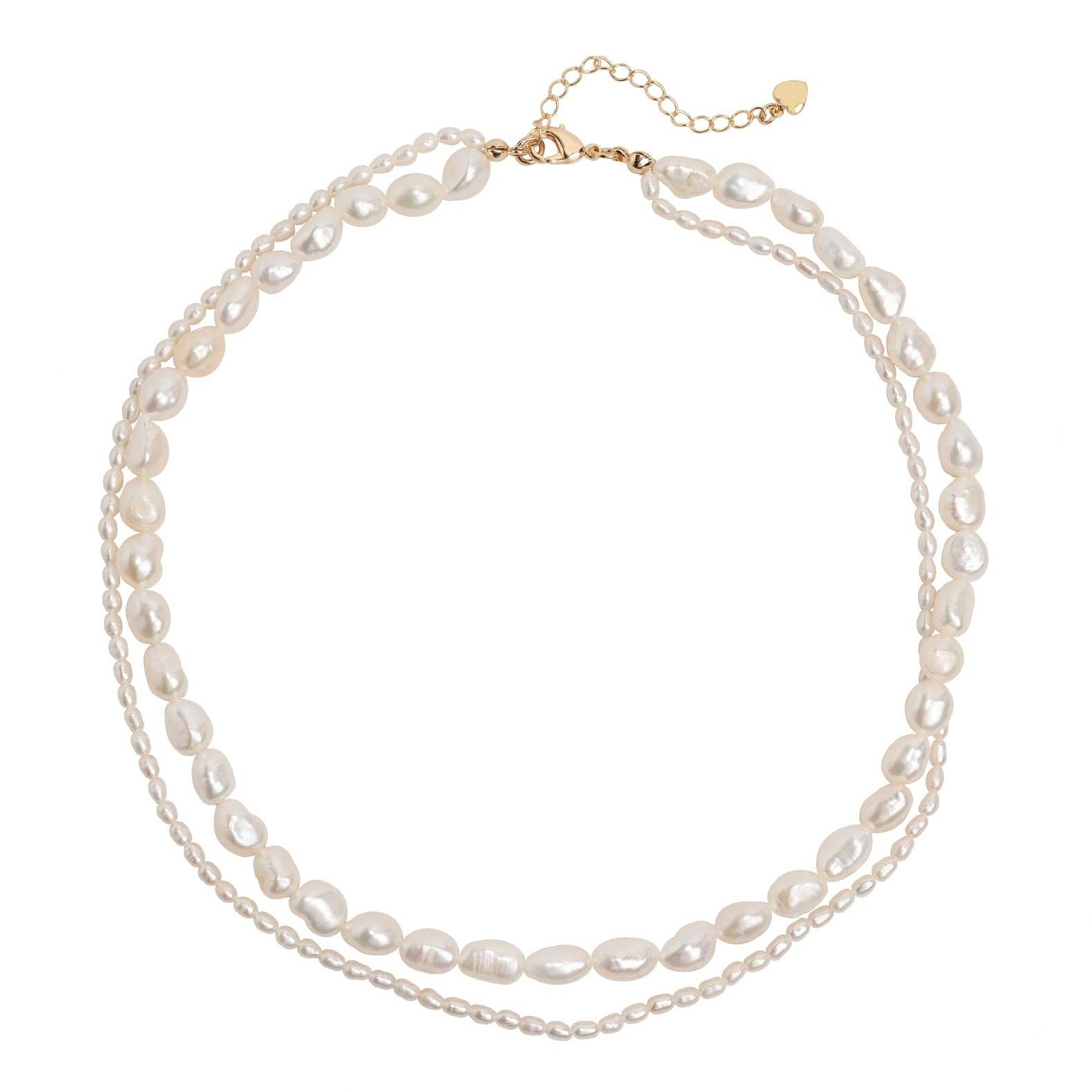 Double Pearl Necklace