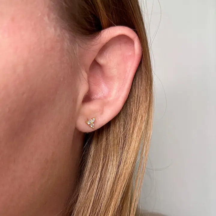 18K Gold Filled Daisy Earrings