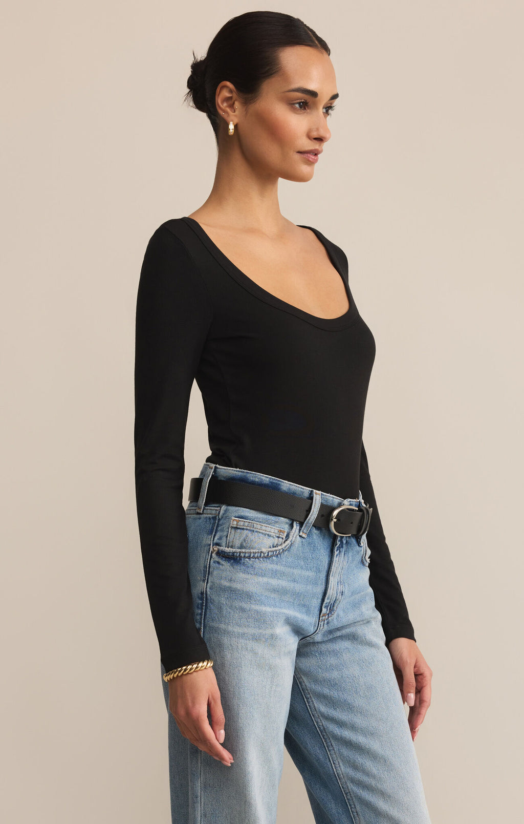 Second Skin Scoop Neck Top