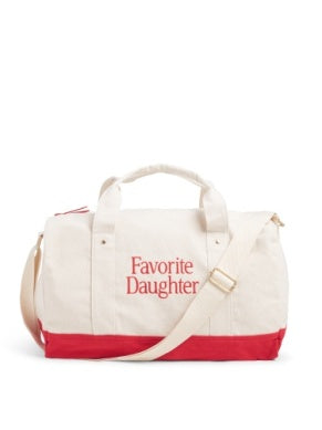 Favorite Daughter Canvas Duffle