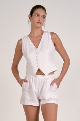 Jessie Linen Vest