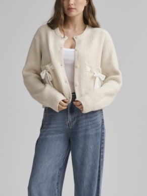 Stassi Satin Tie Cardigan by Splendid LA