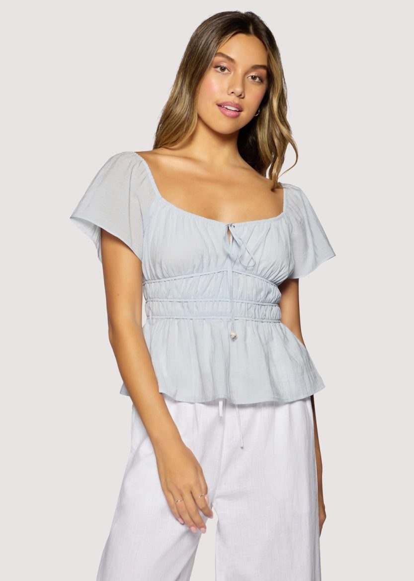 Cyan Oasis Top