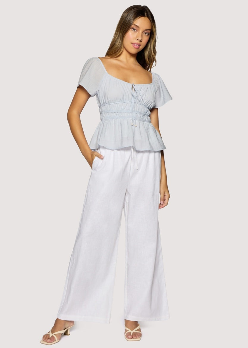 Cyan Oasis Top