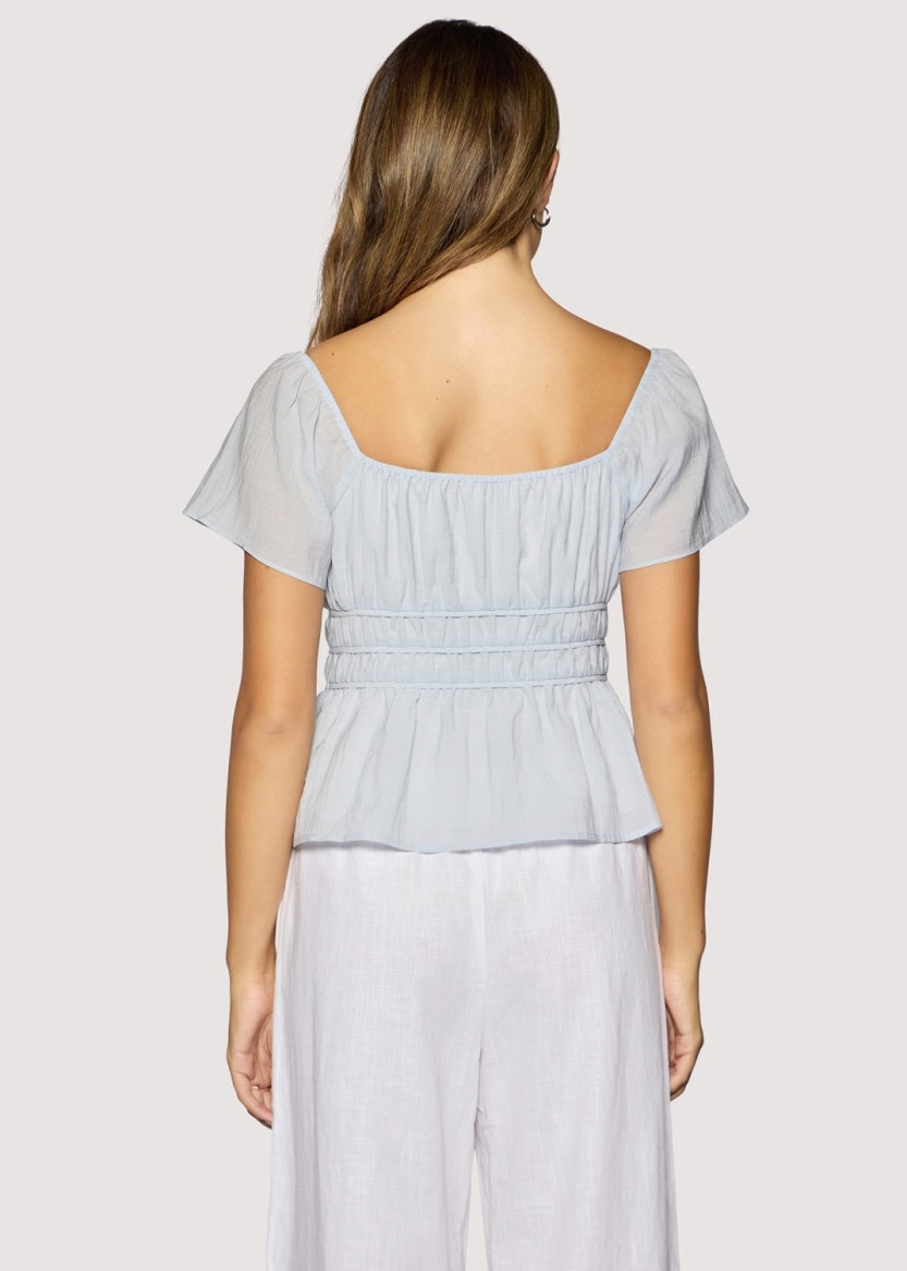 Cyan Oasis Top