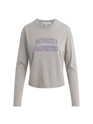 Favorite Daughter Crop Collegiate Long Sleeve