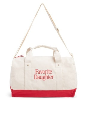Favorite Daughter Canvas Duffle