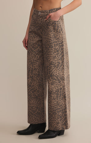 Marli Denim Leopard Pants