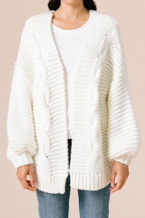 Open image in slideshow, Taylor Cable Knit Cardigan
