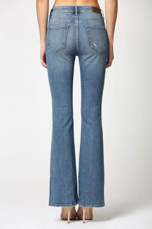 Ryan Mid Rise Flare Jeans