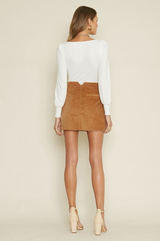 Charley Cord Mini Skirt
