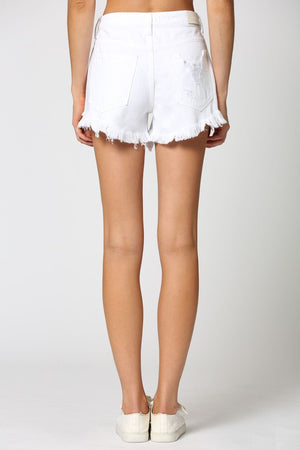 Alaina White Denim Shorts