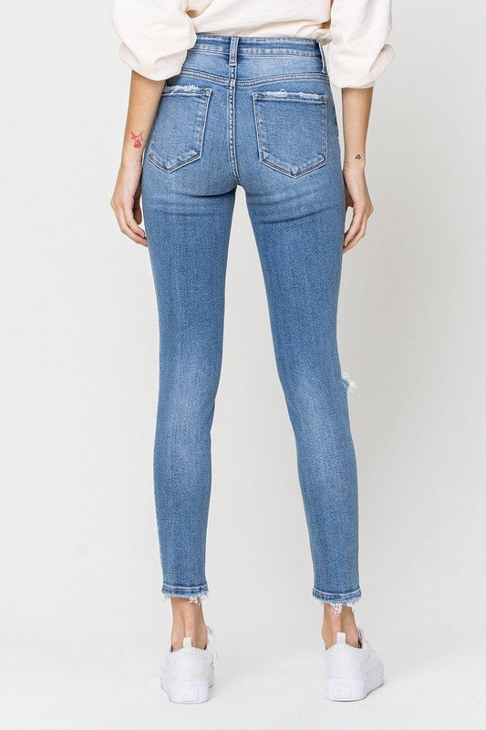 Ava Mid Rise Ankle Skinny