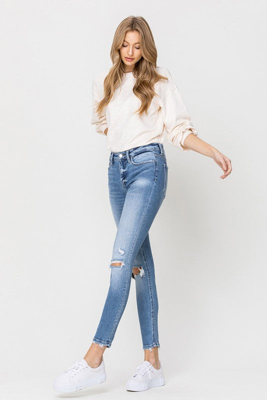 Ava Mid Rise Ankle Skinny