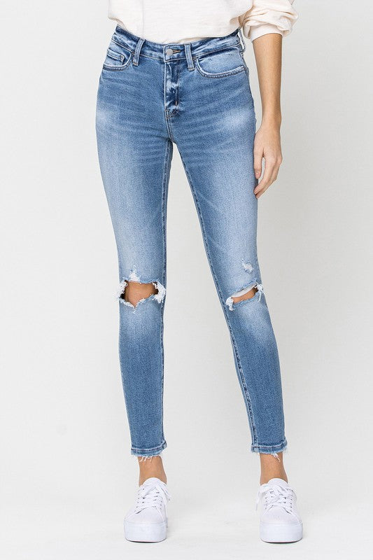 Ava Mid Rise Ankle Skinny