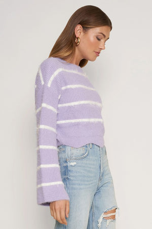 Liana Bell Sleeve Crop Sweater
