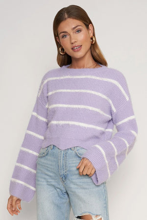 Open image in slideshow, Liana Bell Sleeve Crop Sweater
