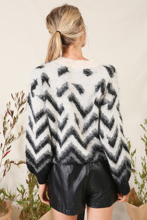 Luna Chevron Sweater