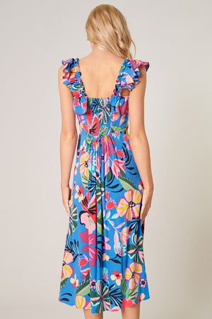 Inez Tropics Midi Dress