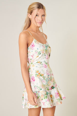Jenna Floral Eyelet Dress