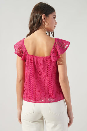 Christabelle Crochet Lace Top