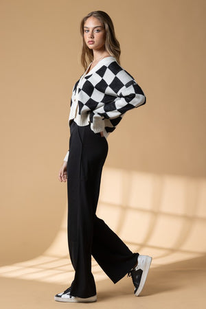 Alaia Checkered Cardigan