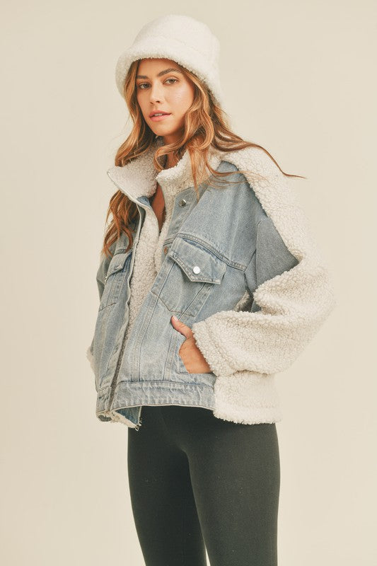 Brooklyn Denim + Fleece Jacket