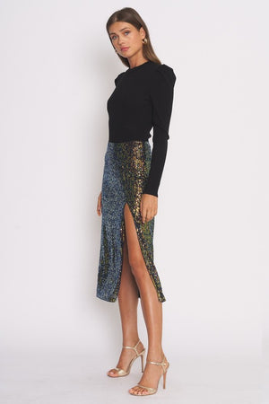 Kiera Sequin Midi Skirt