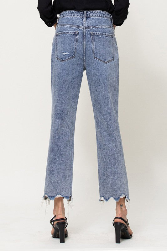 Kassie Asymmetrical High Rise Jeans