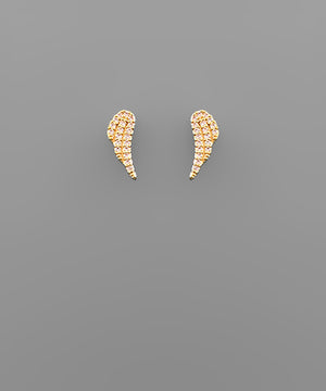 Open image in slideshow, Alice CZ Wing Earrings

