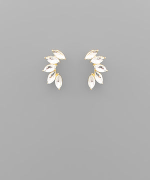 Open image in slideshow, Josephine Crystal Marquise Studs
