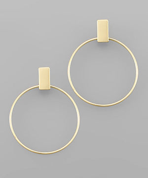 Open image in slideshow, Laney Circle Earrings
